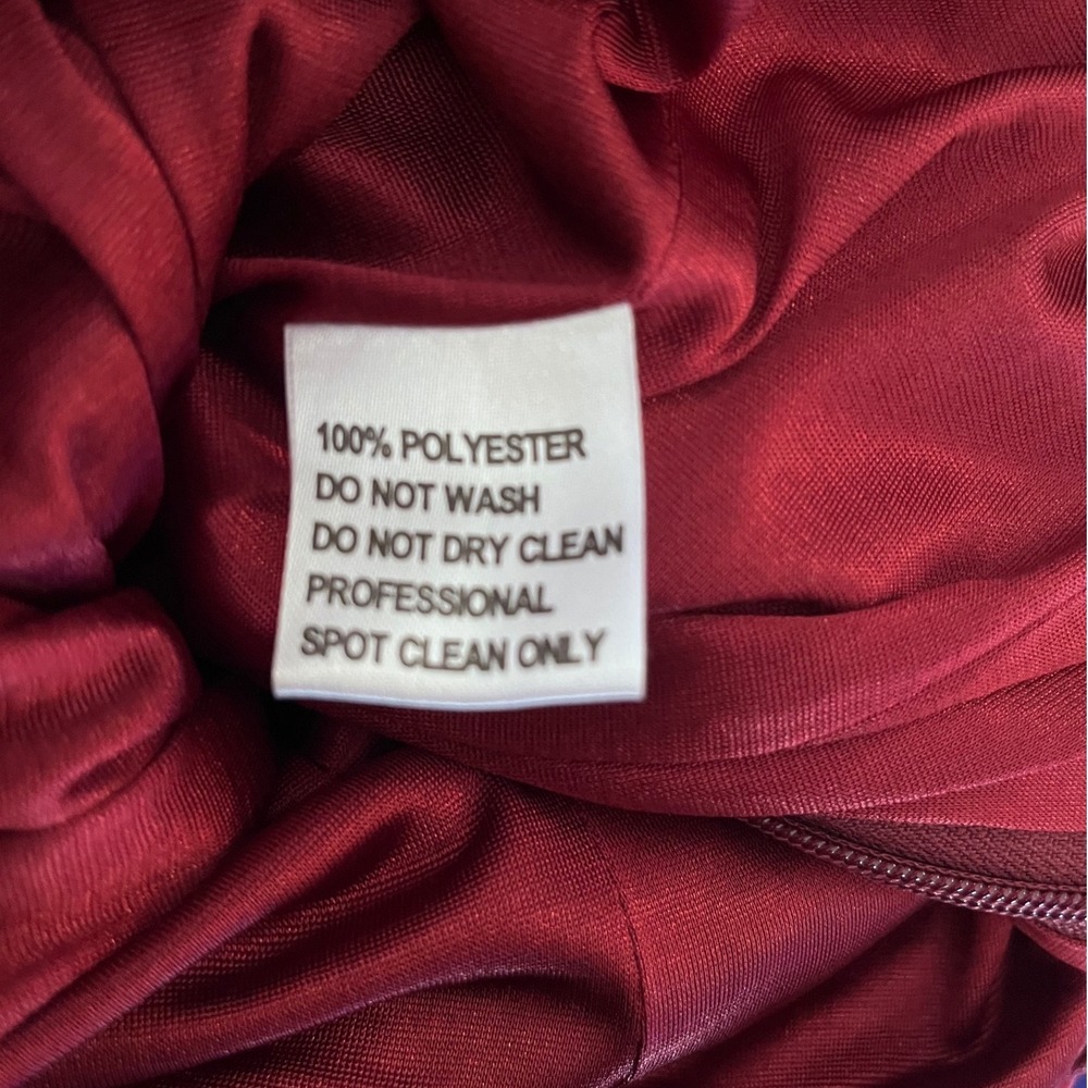 JJ's House Mileja Cabernet Velvet Off Shoulder Maxi Dress Ruffle Gown 10‎ - Picture 5 of 10